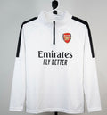 Arsenal F.C. Training Half-Zip Jersey - Long Sleeves - White