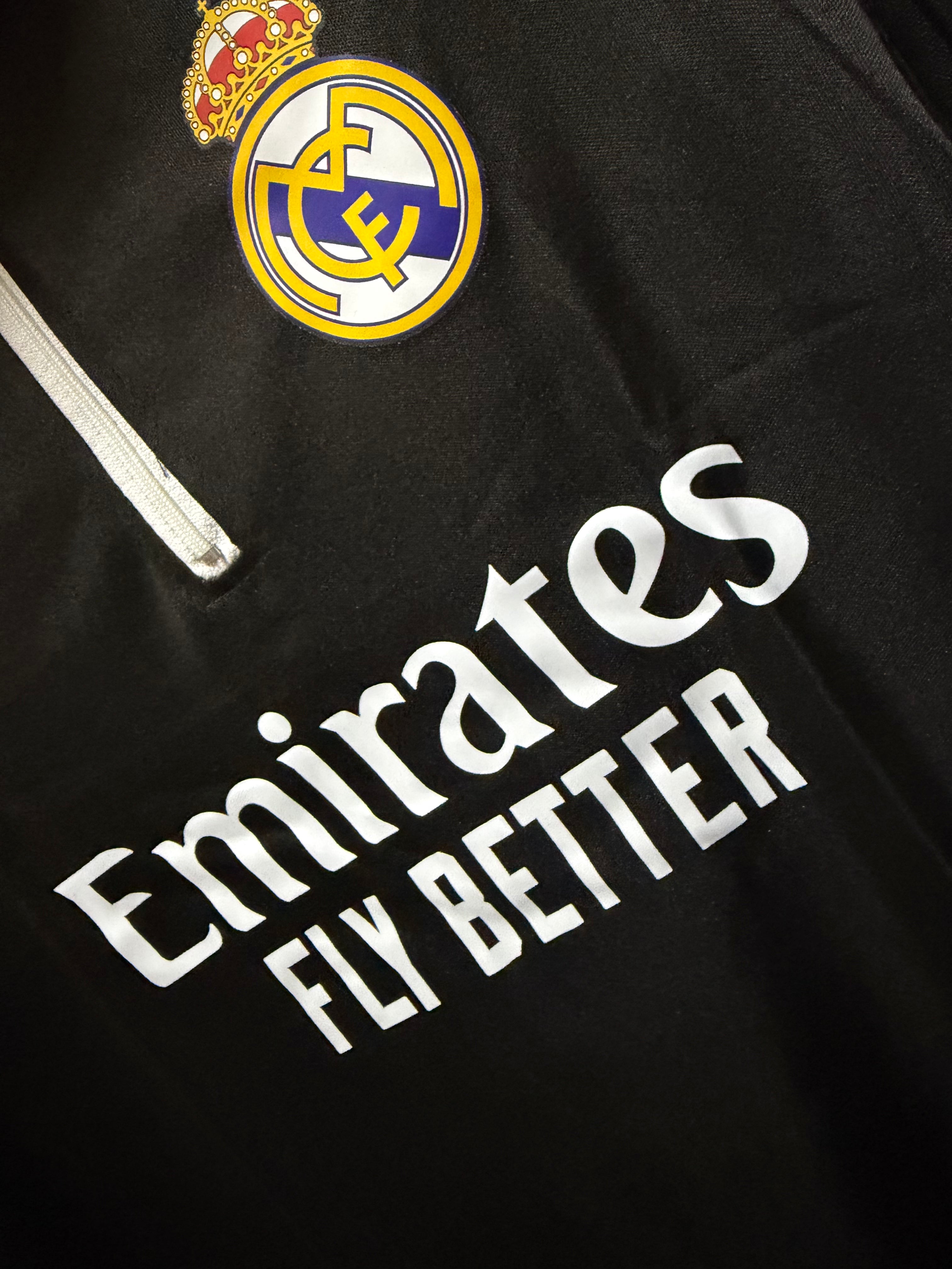 Real Madrid Training Half-Zip Jersey - Long Sleeves - Black