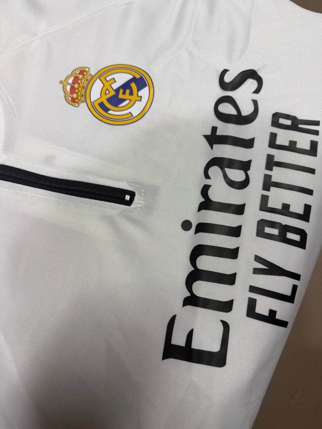 Real Madrid Training Half-Zip Jersey - Long Sleeves - White