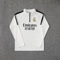 Real Madrid Training Half-Zip Jersey - Long Sleeves - White
