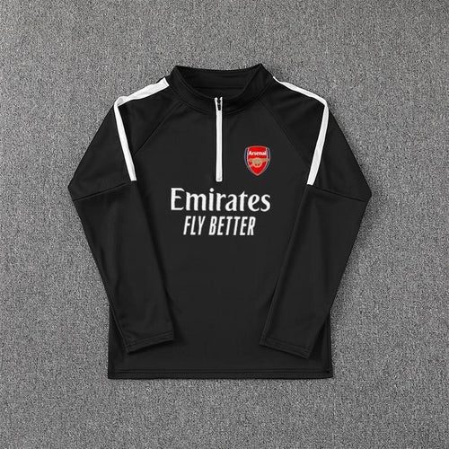 Arsenal F.C. Training Half-Zip Jersey - Long Sleeves - Black